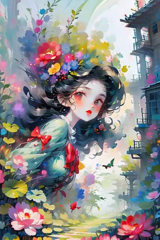 花に包まれた少女🌷