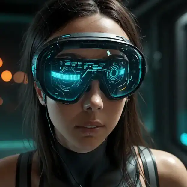 Cyber future goggles are so cool! 🤯