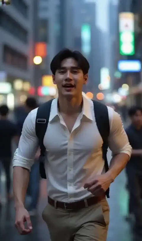 Running through the busy city 🏃