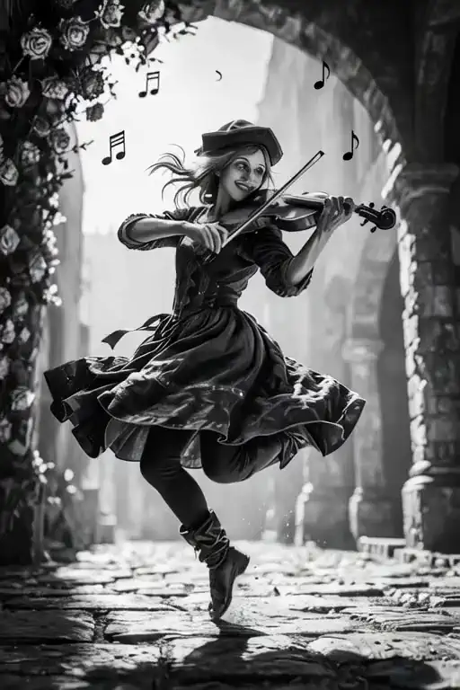 La musique de la troubadour fait danser l'âme 🎻