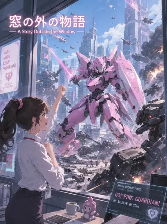 窓の外で市街地戦✨