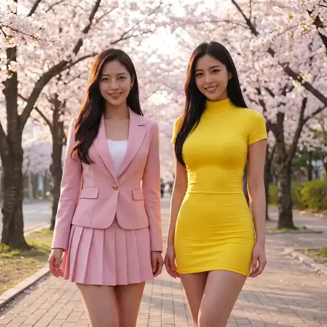 Cherry blossom season with bestie 🌸