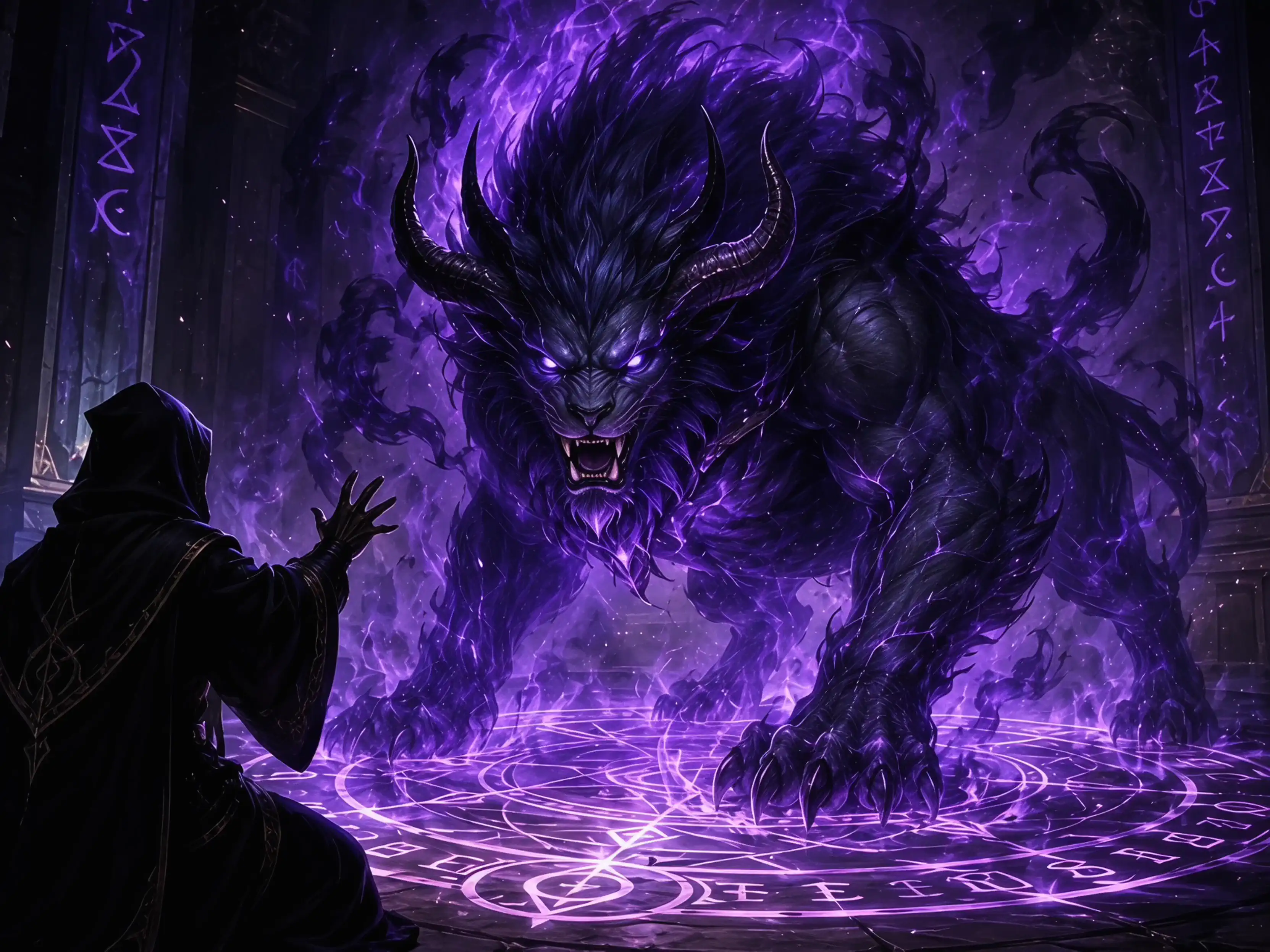 summoned the dark beast, whoa! 🤯