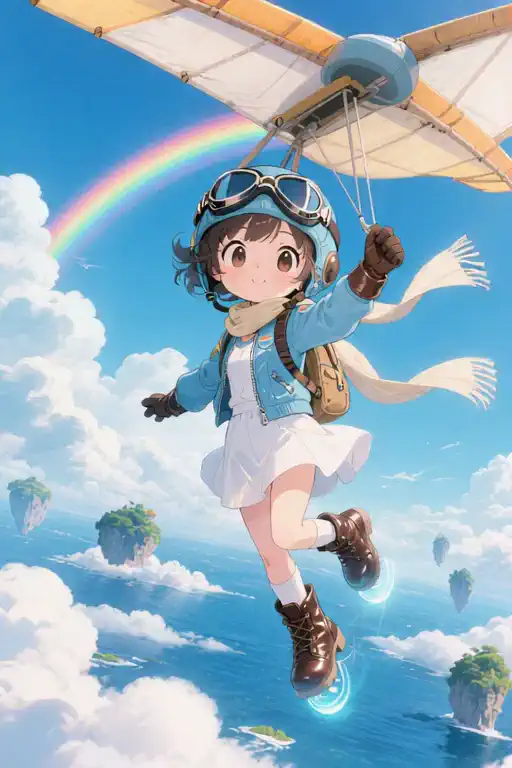 雲の上を旅する少女✨