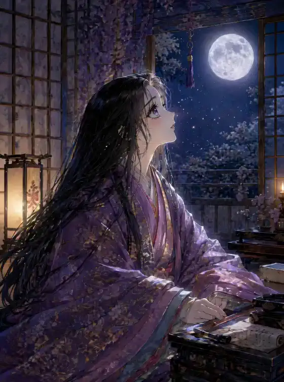 Murasaki Shikibu and the Moon Folk Legend / 紫式部と月の伝承