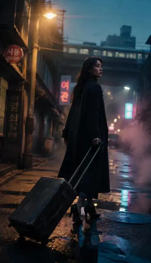 비 내리는 밤, 낯선 골목에 서서 🚶