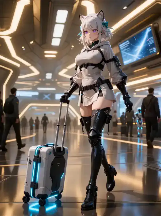 旅立ちの宇宙ステーションのエントランス