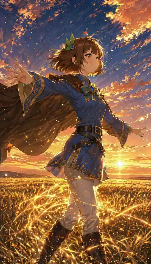 Golden Fields and the Blue Robe