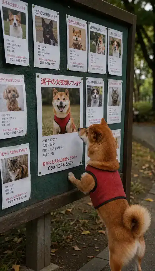 動画)掲示板にて:迷子犬