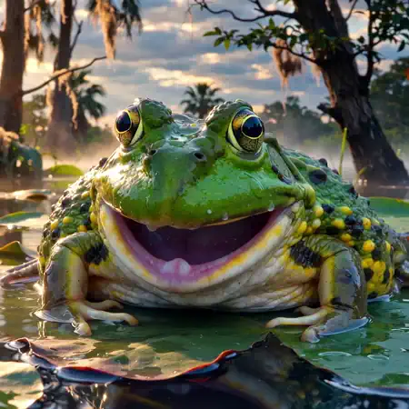 LTX-2 Talking Bullfrog