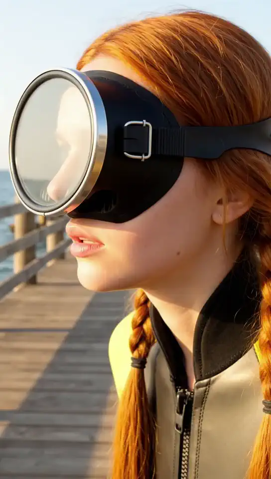 Oval dive mask