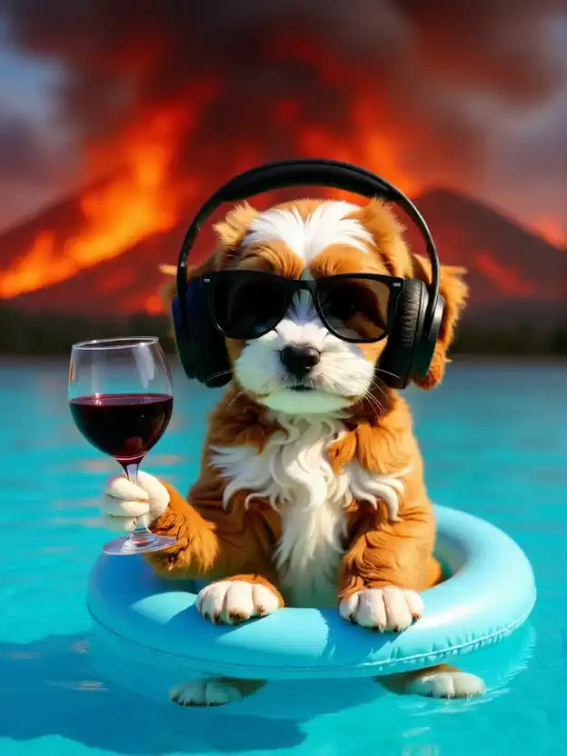 Adorable pets that enjoy a comfortable life