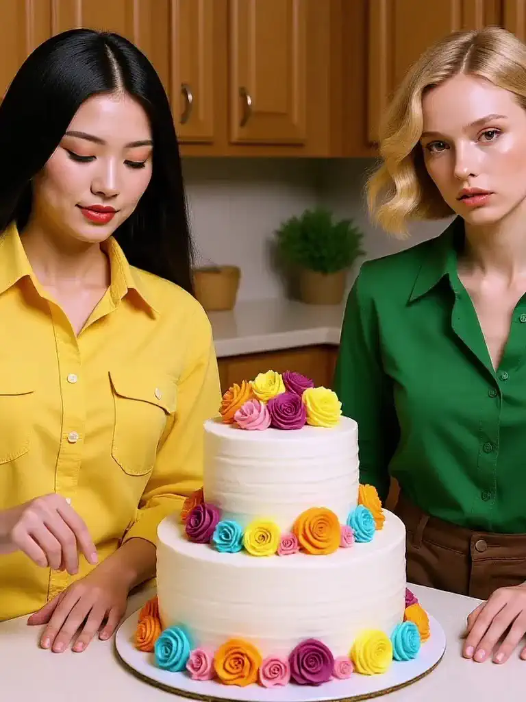 Cùng nhau làm bánh cưới