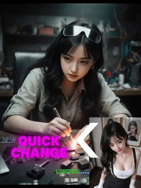 เด็กหญิงซ่อมอิเล็กทรอนิกส์