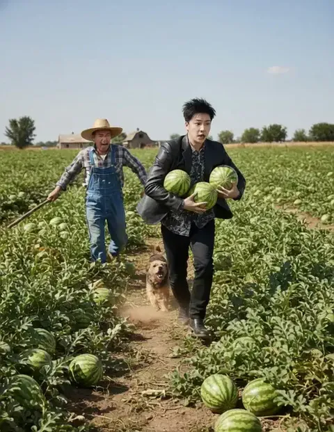 Pergi ke kebun untuk mencuri semangka