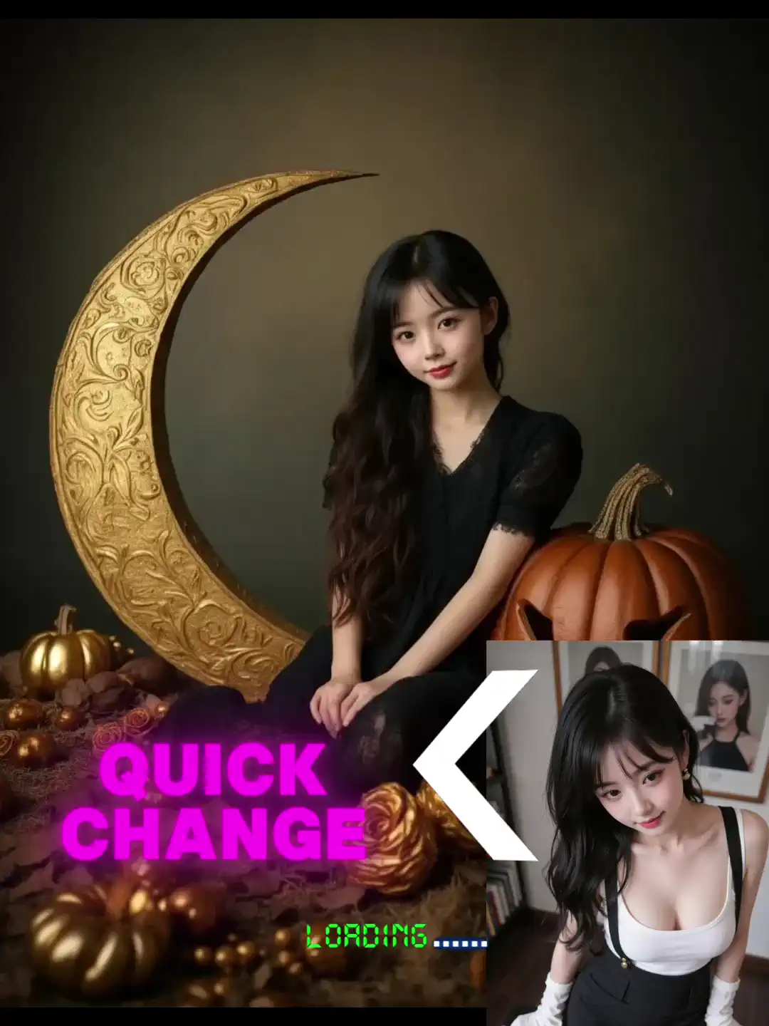 Lua Crescente de Halloween