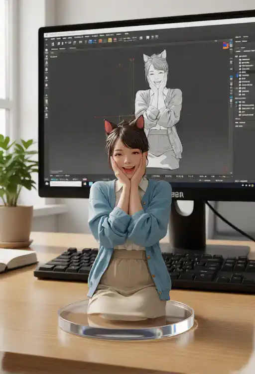 フィギュアにして回転 qwen 2511 + wan2.2