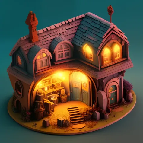 duskametrik hobbit house lord of the rings incredibly detailed background bokeh rim lighting  duskametrik