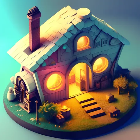duskametrik hobbit house lord of the rings incredibly detailed background bokeh rim lighting  duskametrik