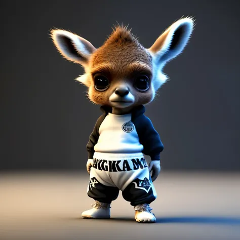 scene: Underground boxing hall, boxing ring, theme: A mafia kangaroo wearing boxing gloves and a black suit,animal mafia, Kangaroo tail,character: kangaroo, appearance: muscular build, action: combat stance, expression: fierce,