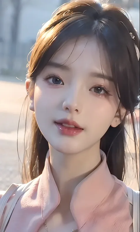 (8k, RAW photo, photorealistic:1.25) ,( lipgloss, eyelashes, gloss-face, glossy skin, best quality, ultra highres, depth of field, chromatic aberration, caustics, Broad lighting, natural shading,Kpop idol) looking at viewer with a serene and goddess-like h...