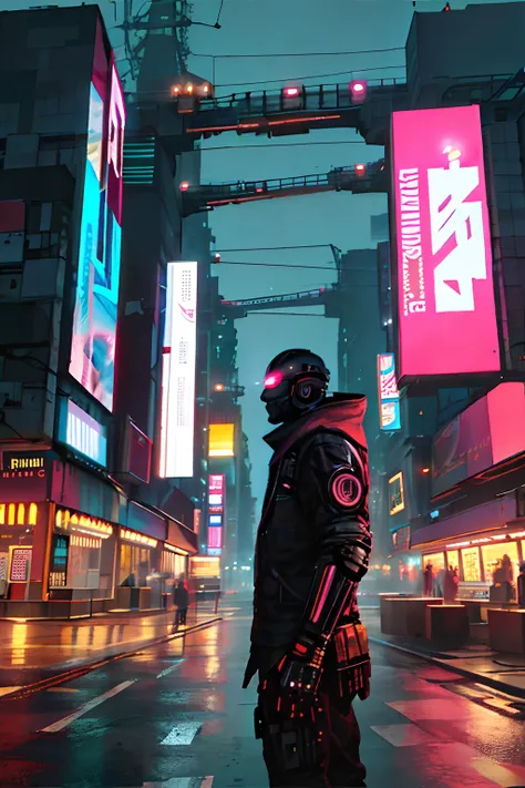 cyberpunk,city,night