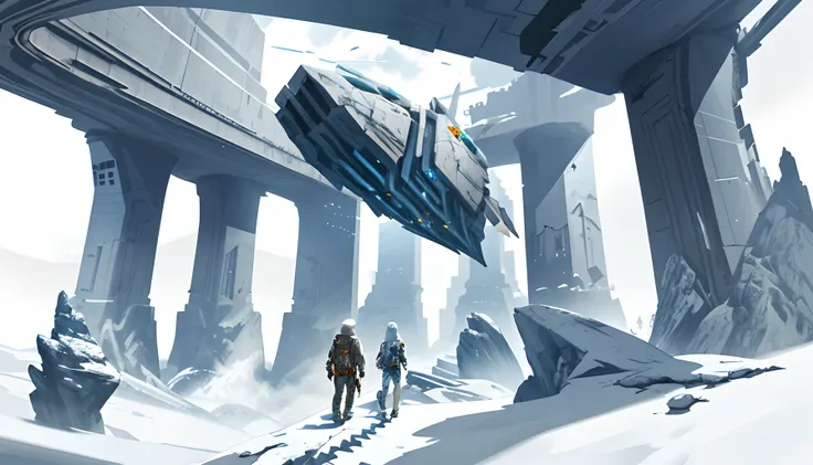 Conceptart,Concept Art,SamWho,mksks style, species,overlooking chasm