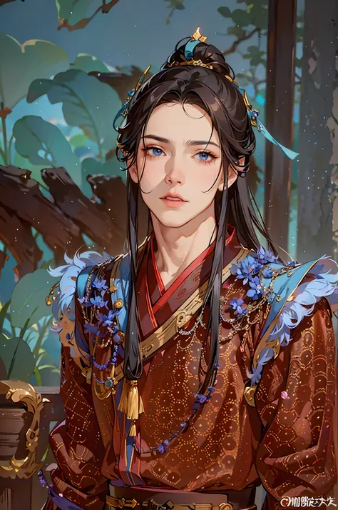 (Male: 1.1), black eyes, oriental beauty, (masterpiece), best quality, Anime, merge, colorful, vibrant colors, illustration, artstyle, fantasy, realistic, animation, (photo_(medium):1.0), by Antonio J. Manzanedo, by Jeremy Lipking, lightning, in surreal la...
