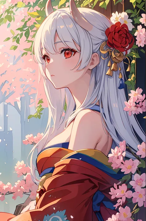 (masterpiece:1.2, best quality), (finely detailed beautiful eyes: 1.2), ((1girl)), ((solo)), (red eyes:1.4), (finely detailed eyes and detailed face:1.3), (beautiful and clear background:1.2), (extremely detailed CG, ultra-detailed, best shadow:1.1), ((dep...