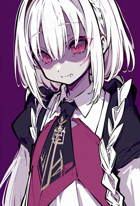 (((in the style of Tanya the Devil))), (((masterpiece, illustration, strong outlines)), monochrome, chiaroscuro, (simple background, transparent background, exotic simple background), a japanese girl, suit, black jacket, white shirt, black necktie, serious...