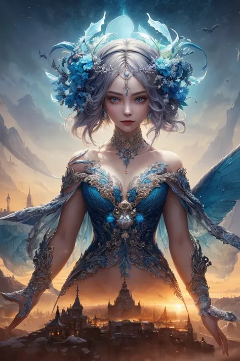 (((masterpiece))), (((best quality))), ((ultra-detailed)), (hyperrealistic), (highly detailed CG illustration), ((an extremely delicate and beautiful)),cinematic light, Create a stunning anime artwork that is currently trending on ArtStation, showcasing ex...