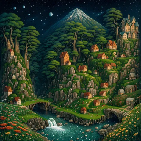 Landscape Naive ART By Jacek Yerka