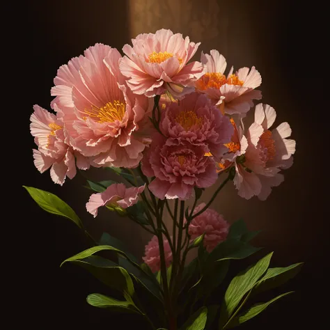 A flower by Casey Weldon, Olga Kvasha, Miho Hirano, hyperdetailed intricately detailed gothic art trending on Artstation triadic colors Unreal Engine 5 detailed matte painting, deep color, fantastical, intricate detail, splash screen, complementary colors,...