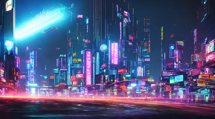 fast-paced cyberpunk visuals of neon-lit cityscapes, Hyperrealism, cinematic lighting, drop shadow, viewfinder, perspective, lens flare, UHD, high quality, best quality