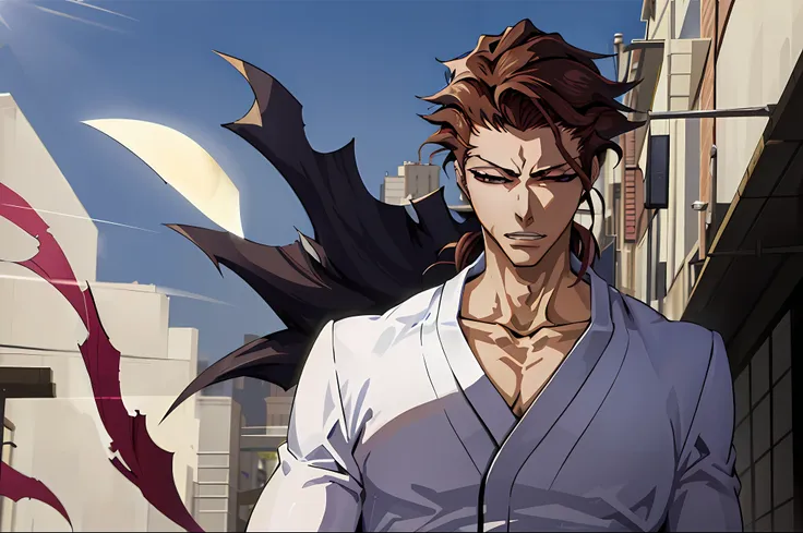 (masterpiece, best quality:1.2),1boy,solo,(sōsuke aizen), hd, unparalleled masterpiece, dynamic lighting, cinematic, epic