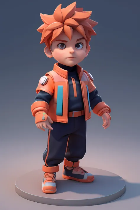 tiny cute isometric boy, soft smooth lighting, with soft pastel colors, 8k, 120mm lens, 3d blender render, trending on polycount...