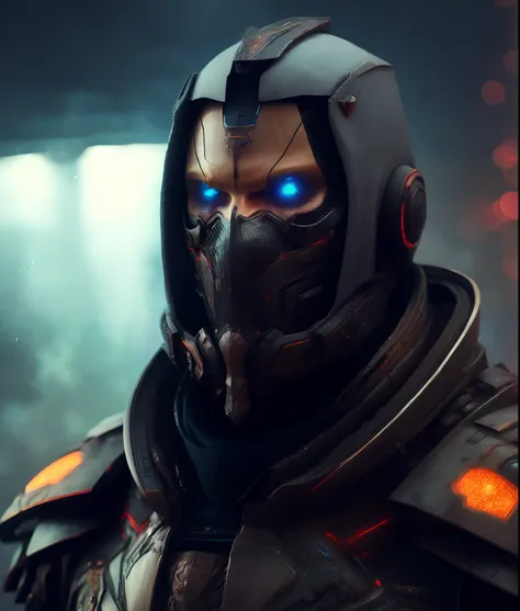 Portrait of a Russian evil cyberpunk robot, dark styled, dramatic, extremely detailed, trending on artstation, cinematic view, beautiful composition, ambient light, fog, phenomenal photography, wide angle, 8k, epic, photorealism, ray tracing, sharp focus, ...