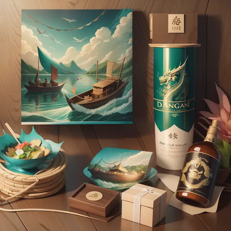 dragon boat festival gift package design