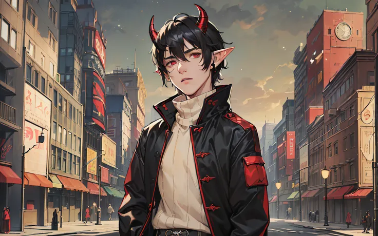 ((highest quality, masterpiece, 4k, finely detailed, detailed eyes, detailed face, intricate details, gelbooru, pixiv)), warm lighting, idol, ((solo)), 1 male, (handsome, masculine, adult man, broad shoulders, tall guy, thin body), ((black hair, messy hair...