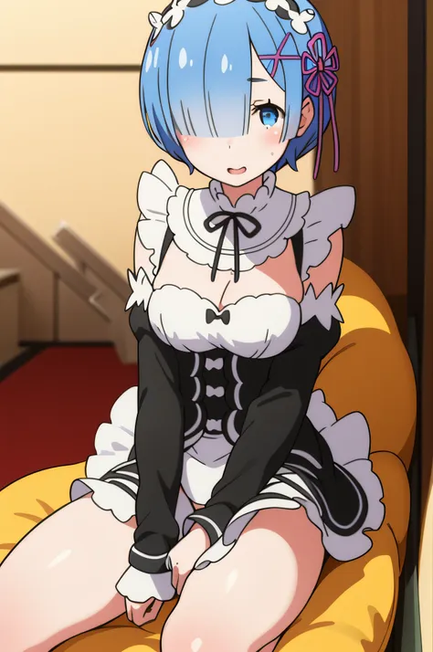 rem
1girl, watch the viewer, masterpiece, highest quality, {{{{}}, nsfw, {{wet white panties}, {uterus}, {legs open}, {{{crotch ...