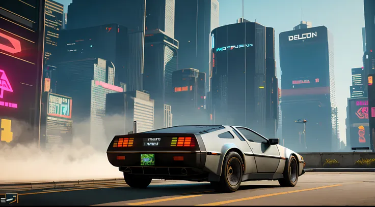 delorean , cyberpunk 2077