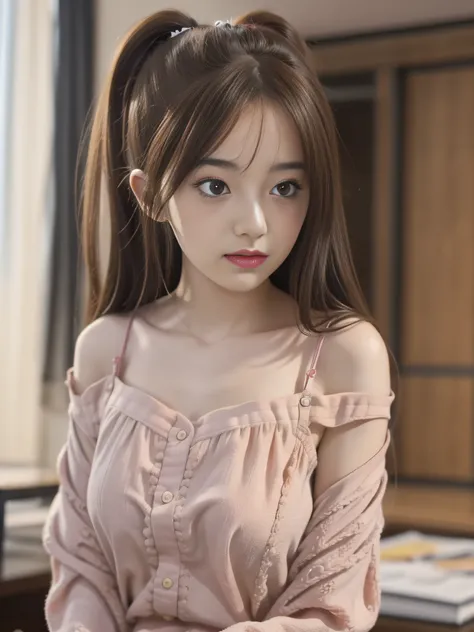 8K, Best Quality, Masterpiece: 1.2), Realistic, Ultra High Resolution, Intricate Details, 1 Girl, Beautiful Face, Pajamas, Upper Body, Standing, Wide Angle Lens, Surreal Schoolgirl, Surreal Schoolgirl, Realistic Anime 3 D Style,, Smooth Anime CG Art, 3 D A...