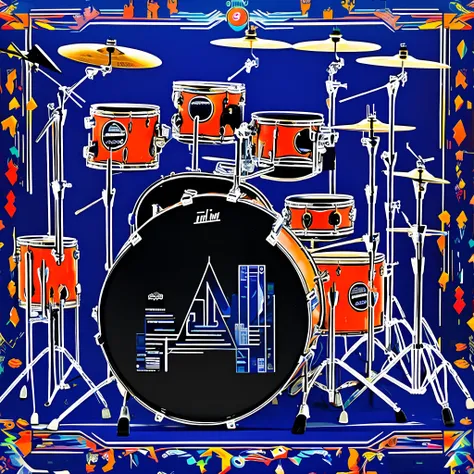 a (postergeo:1) drumkit