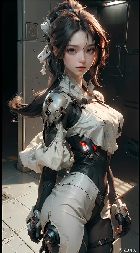 ((Best quality)), ((masterpiece)), (detailed:1.4), 3D, an image of a beautiful cyberpunk female,HDR (High Dynamic Range),Ray Tracing,NVIDIA RTX,Super-Resolution,Unreal 5,Subsurface scattering,PBR Texturing,Post-processing,Anisotropic Filtering,Depth-of-field,Maximum clarity and sharpness,Multi-layered textures,Albedo and Specular maps,Surface shading,Accurate simulation of light-material interaction,Perfect proportions,Octane Render,Two-tone lighting,Wide aperture,Low ISO,White balance,Rule of thirds,8K RAW,