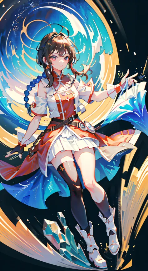 Painting, ((Chinese color ink)), (((Chinese color ink painting style))), (((masterpiece))), (bestquality))), ((super detailed, very accurate and detailed)) ), (1girl, solo, Yue Zhengling, delicate beauty))), (Gone with the wind), (Illustration), (stunning)...