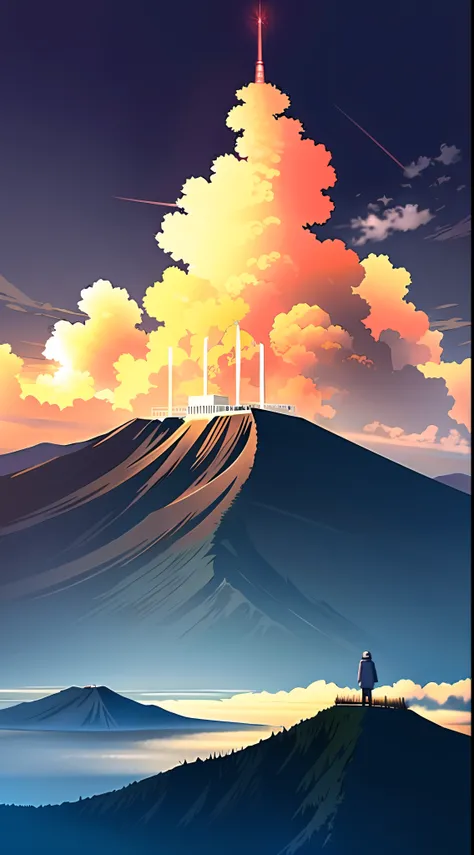 (masterpiece:1.2), best quality, ultra high resolution, unity 8k wallpaper, (illustration:1.0), BREAK
background only, Mt. Unzen Fugen,Unzenfugendake