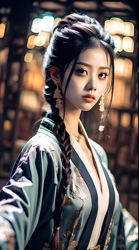 best quality, masterpiece, highres, wuxia 1girl, china dress, super Beautiful face, super beautiful eye, super beautiful hair