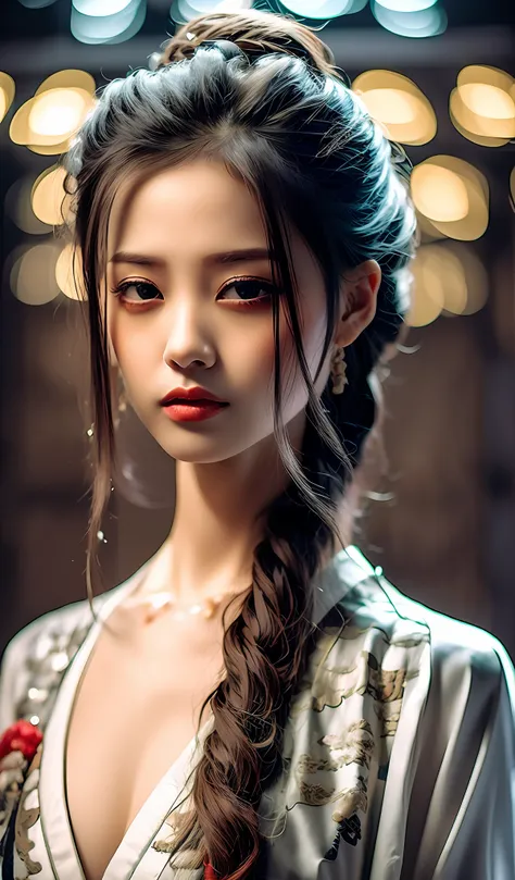 best quality, masterpiece, highres, wuxia 1girl, china dress, super Beautiful face, super beautiful eye, super beautiful hair