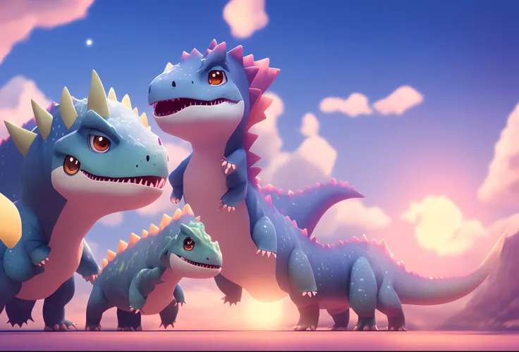 Anime scene of a girl and a Pokemon dinosaur, cute 3 d rendering, cute detailed digital art, fantasy matte painting, cute, cute digital painting, render a cute 3d anime girl, anime movie stills, fantasy style 8 k octane rendering, anime style 3d, cute digi...