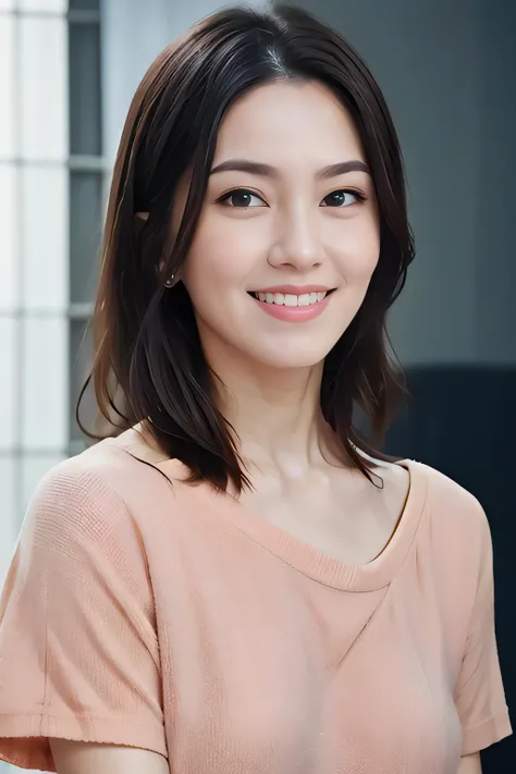 dressed, (photo realistic:1.4), (hyper realistic:1.4), (realistic:1.3),
(smoother lighting:1.05), (increase cinematic lighting quality:0.9), 32K,
1girl,20yo girl, realistic lighting, backlighting, light on face, ray trace, (brightening light:1.2), (Increase quality:1.4),
(best quality real texture skin:1.4), finely detailed eyes, finely detailed face, finely quality eyes,
(joy, blush), (tired and sleepy and satisfied:0.0), face closeup, t-shirts,
(Increase body line mood:1.1), (Increase skin texture beauty:1.1)